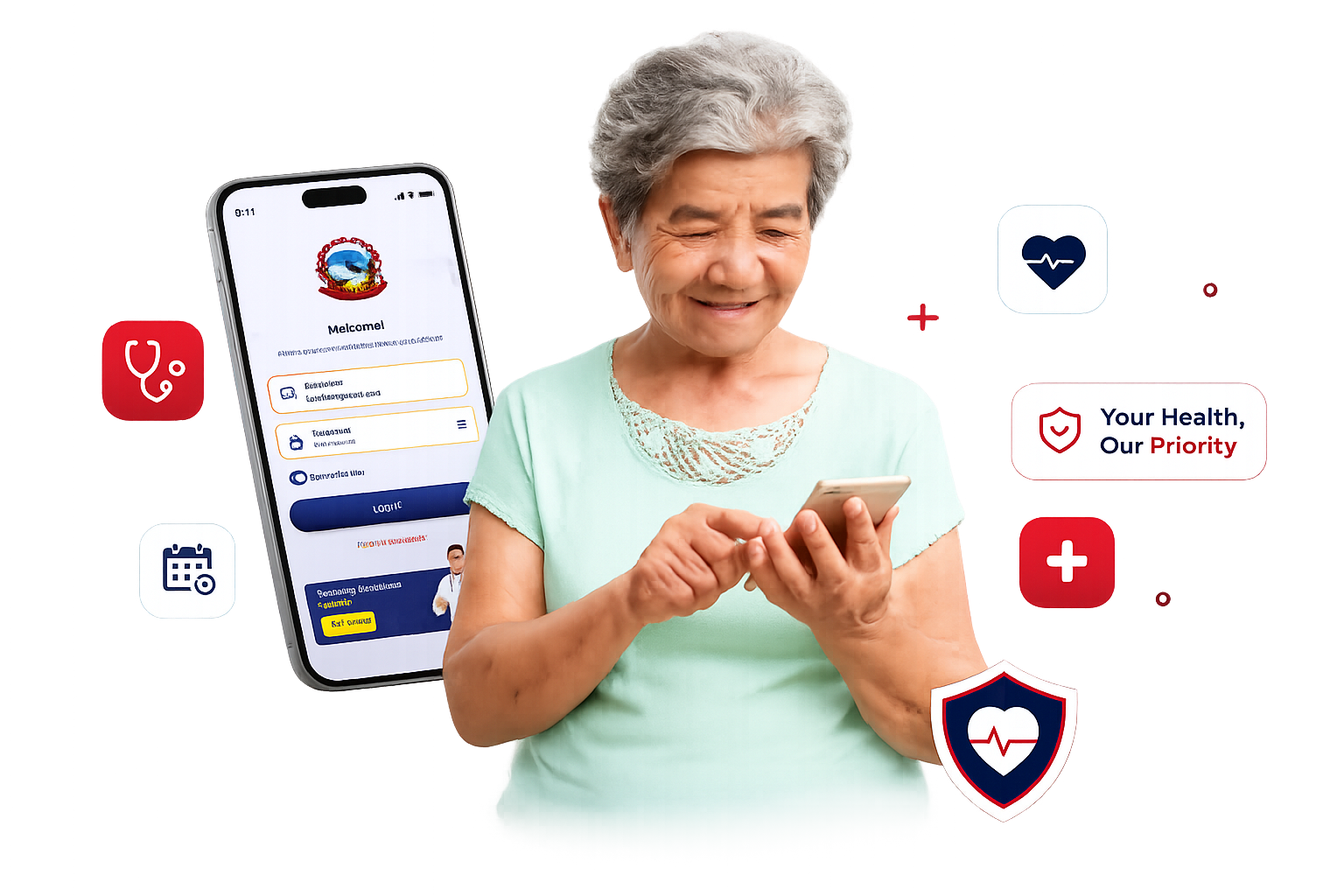 Tez Health Care hospital software dashboard